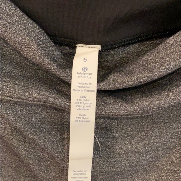 Lululemon Sz 6 Pace Rival leggings - Picture 5 of 5